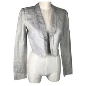 Robert Rodriguez cropped linen jacket, sz 4